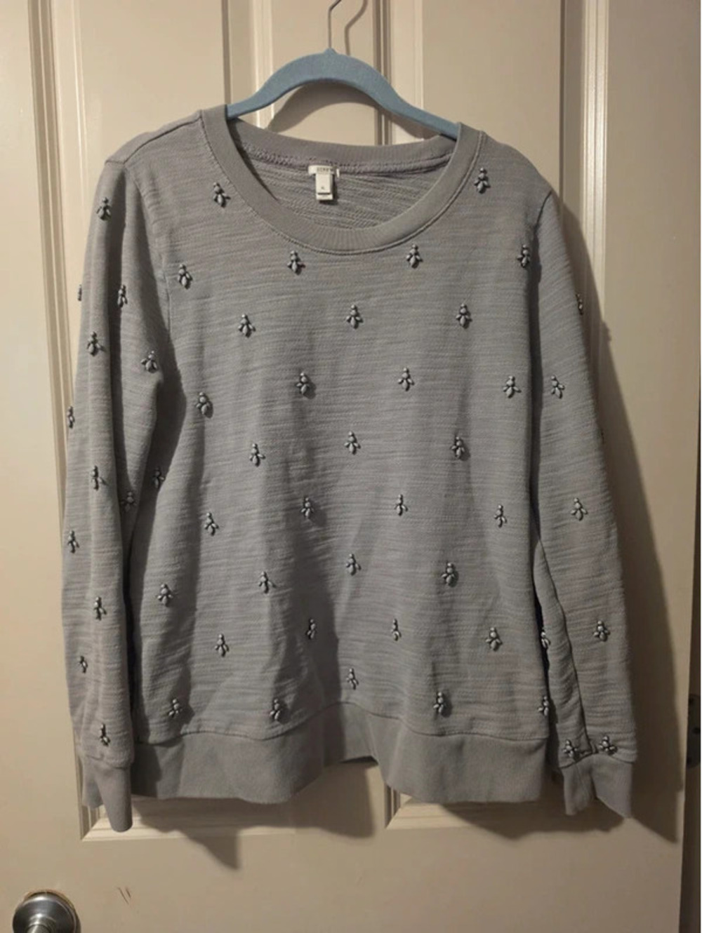 J.Crew jewel-embellished crewneck sweatshirt